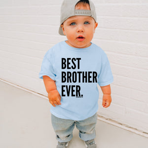 (Blue) Best Brother Ever Short Sleeve Kids Tee