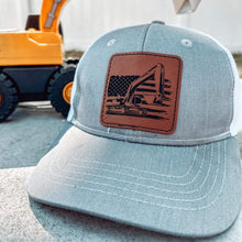 Load image into Gallery viewer, (Grey/White) Excavator Patch Kids Hat
