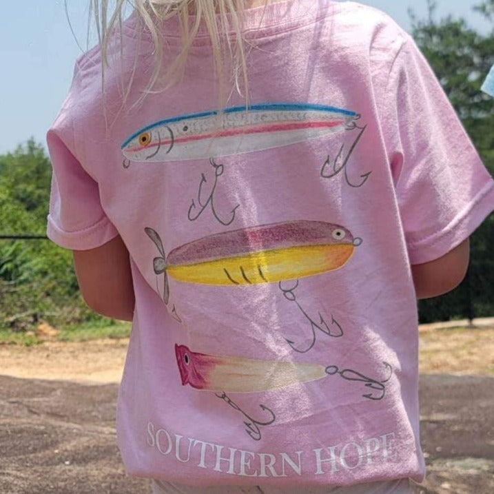 Fishing Lures (CHILL) Short Sleeve Kids Tee (D)