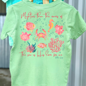 KEY LIME Mightier Than The Waves Short Sleeve Kids Tee