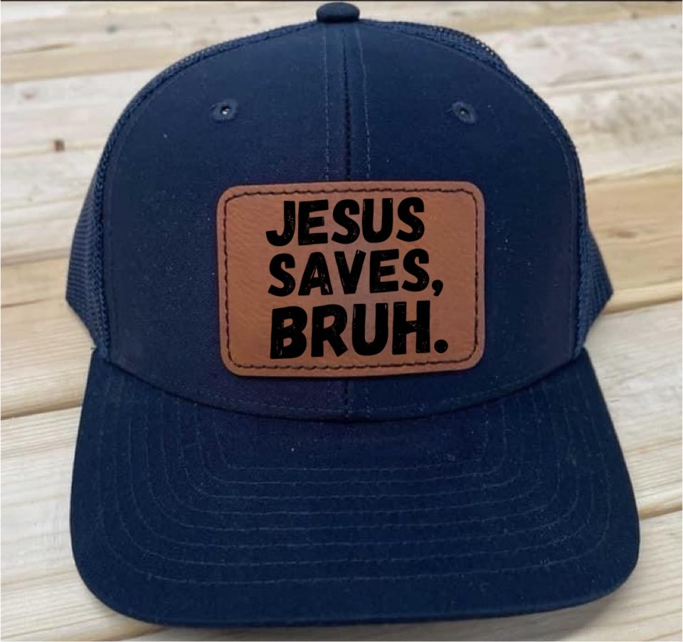 (Navy) Jesus Saves Bruh Kids Hat