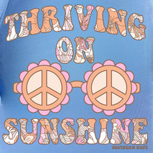 Load image into Gallery viewer, (BLUE) Thriving on Sunshine Short Sleeve Girls Tee
