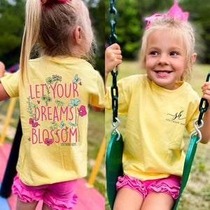 Let Your Dreams Blossom Short Sleeve Girls Tee