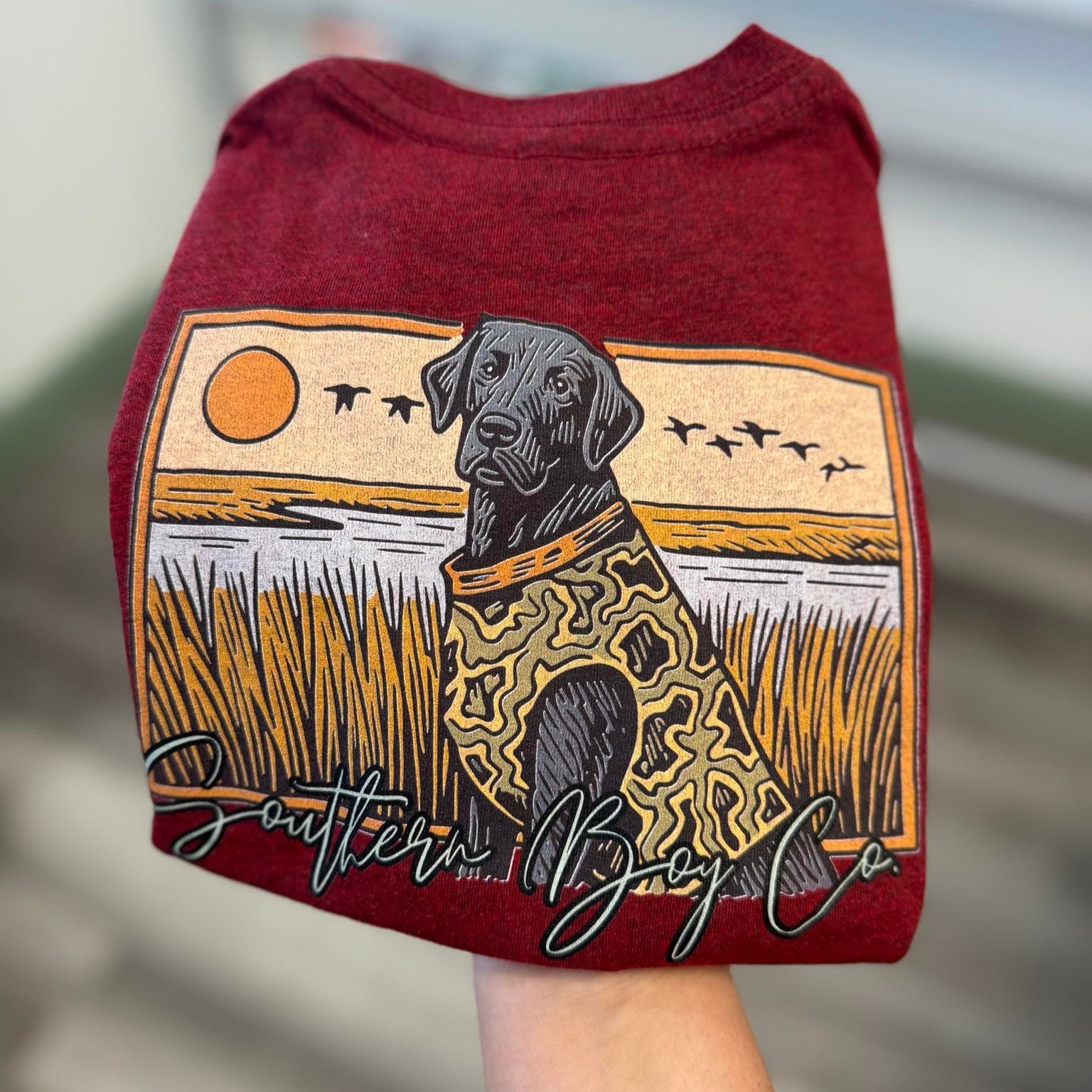 Lab Marsh Scene Boy’s Short Sleeve Shirt