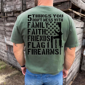 (Adult) 5 Things You Don’t Mess With Short Sleeve Adult Tee