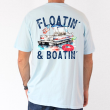 Load image into Gallery viewer, (Chambray) Floatin&#39; and Boatin&#39; Short Sleeve Adult Tee
