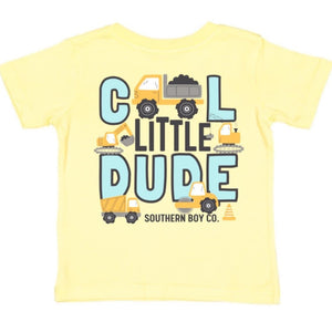 (Butter) Cool Little Dude (CONSTRUCTION) Short Sleeve Kids Tee