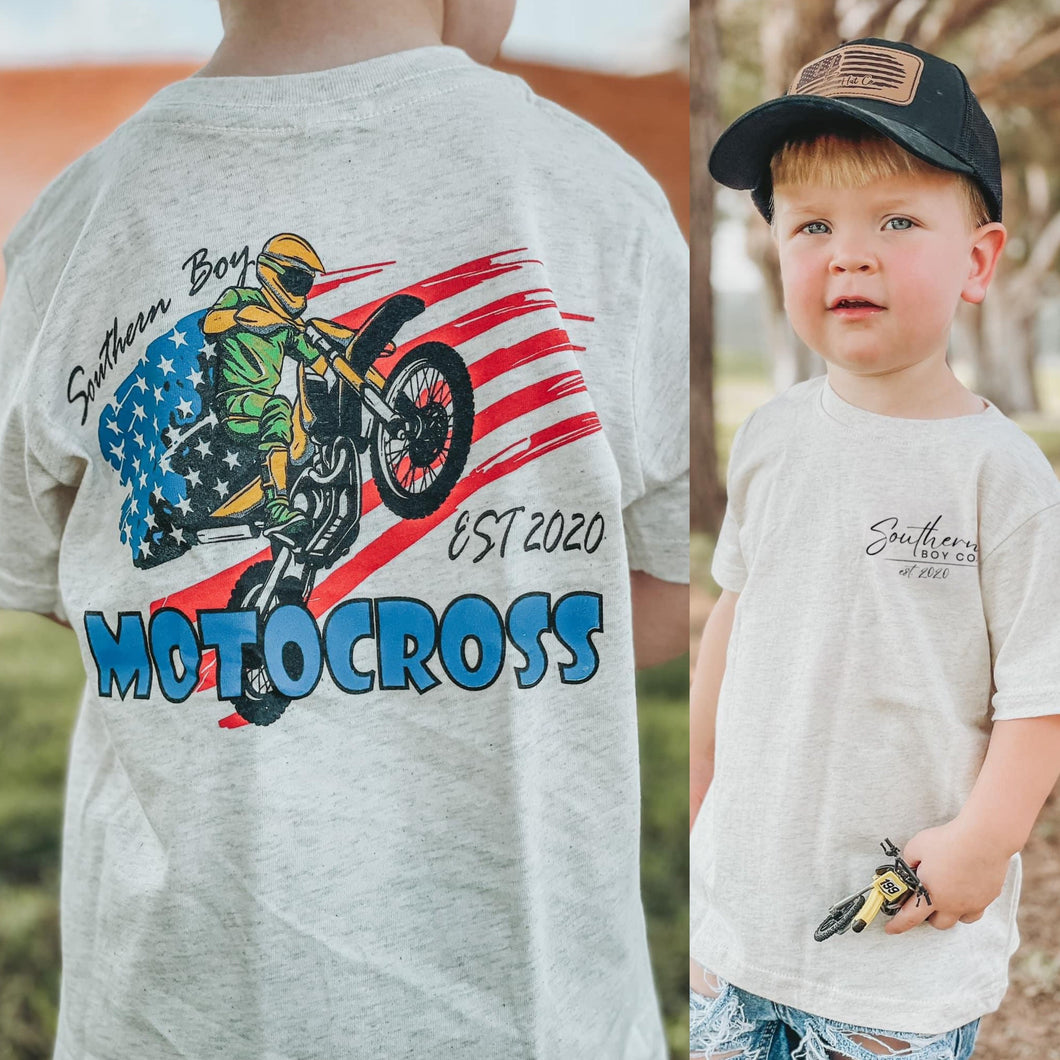 SB Motocross Short Sleeve Kids Tee