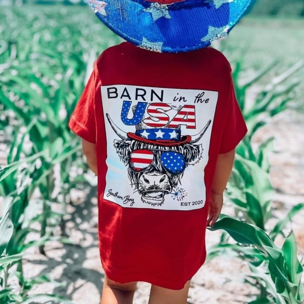 Barn in the USA Short Sleeve Kids Tee