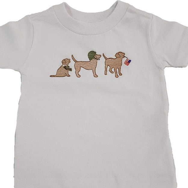 Army Dogs Embroidery Tee