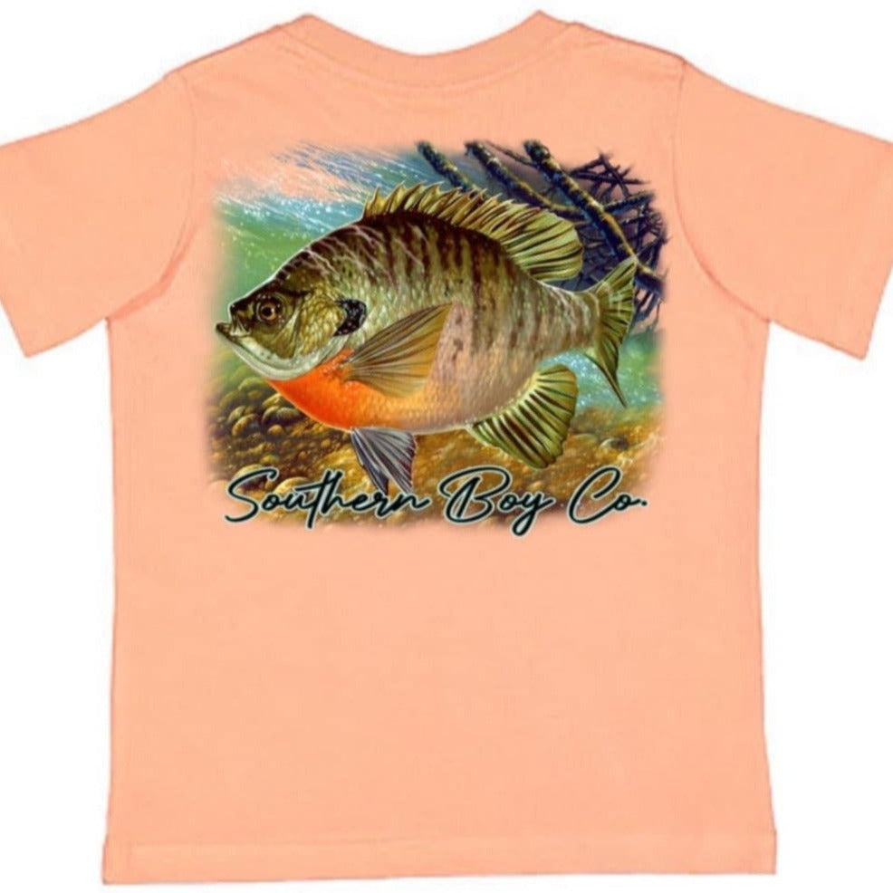 SALE!!! Blue factory fish, Earth day, orange shirt worn