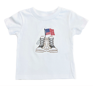 Soldier Boots Embroidered Tee