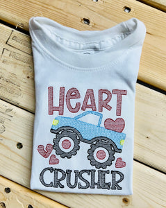 Heart Crusher Short Sleeve Embroidered Tee