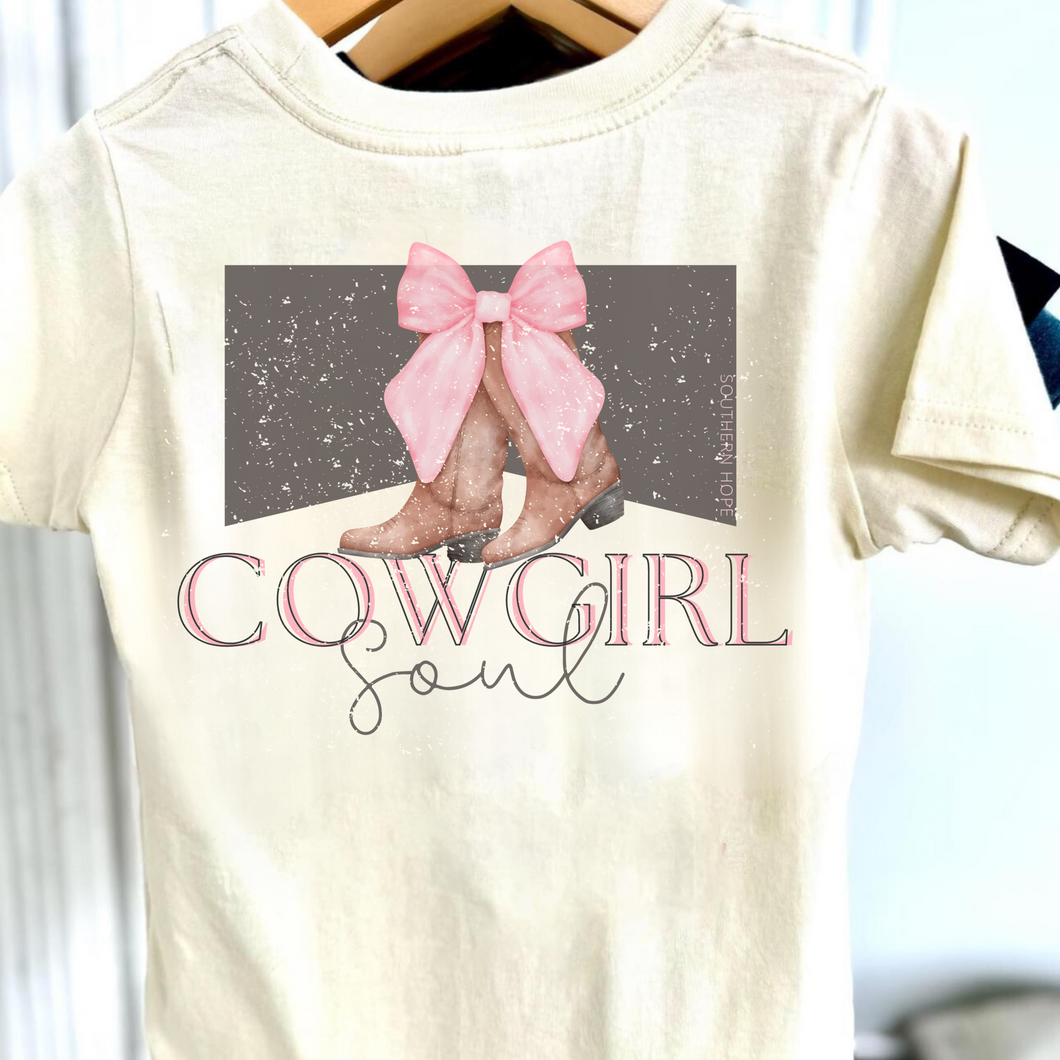 Cowgirl Soul Short Sleeve Kids Tee