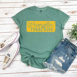 LIGHT GREEN Feral Kids Short Sleeve Adult Tee