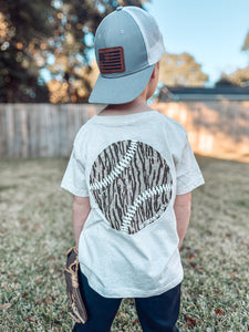 Camo Baseball Boys Short Sleeve Tee