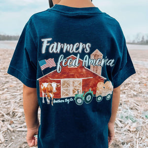 Farmers Feed America Short Sleeve Kids Tee