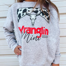 Load image into Gallery viewer, Wranglin Mini Girls Sweatshirt
