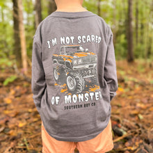 Load image into Gallery viewer, LONG Not Scared of Monsters Boys Tee
