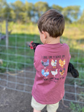 Load image into Gallery viewer, LONG SLEEVE Chickens Want More of Em Boys Tee
