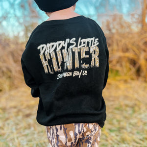 Camo Daddy's Little Hunter Long Sleeve Boys Tee