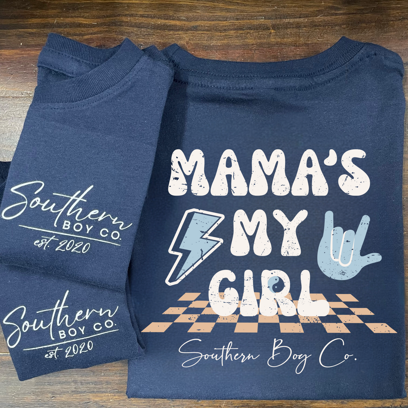 Mama’s My Girl Boy's Short Sleeve Shirt