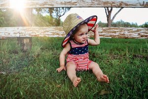 SBC Patriotic Straw Kids Hat