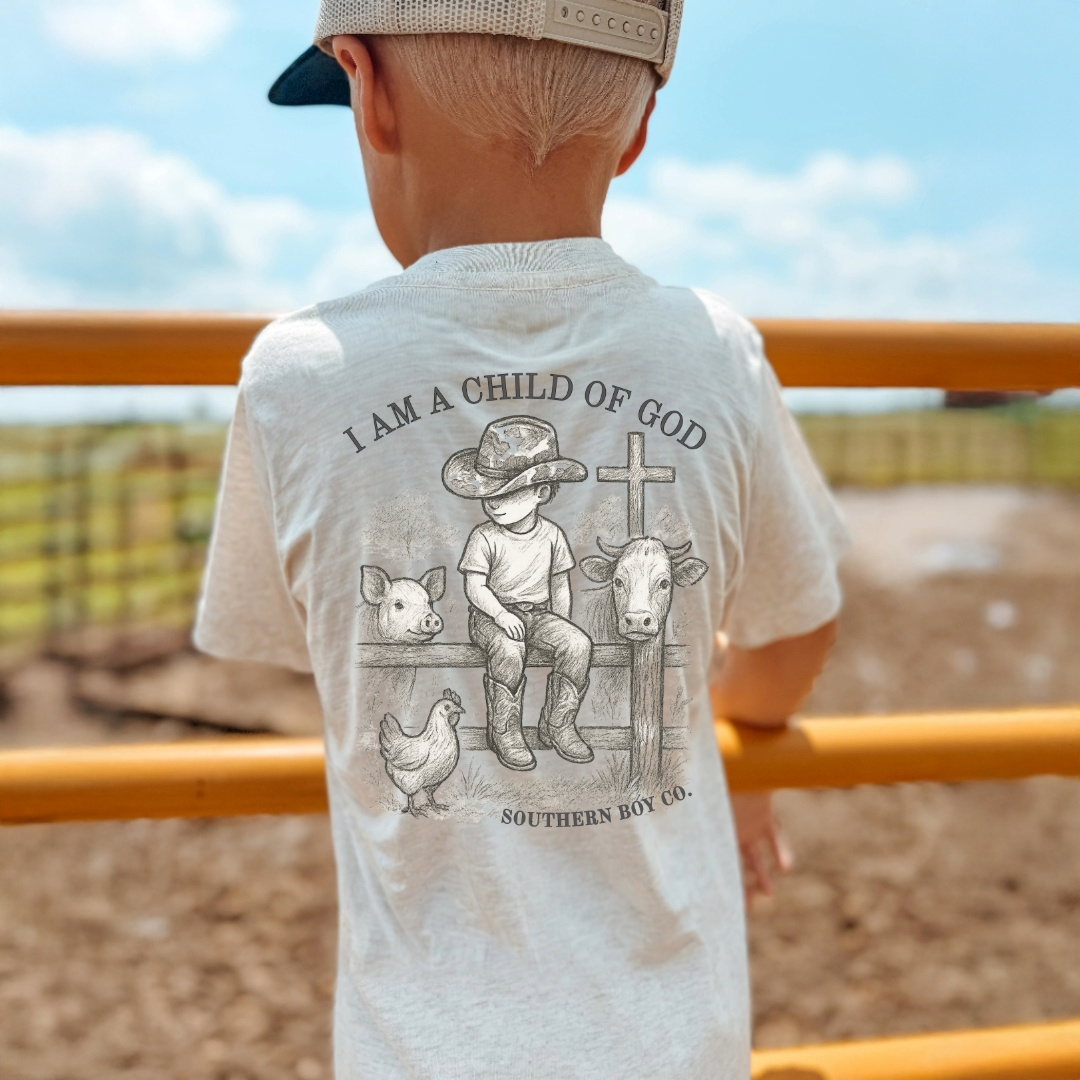 Cowboy Child Of God Boy’s Short Sleeve Shirt