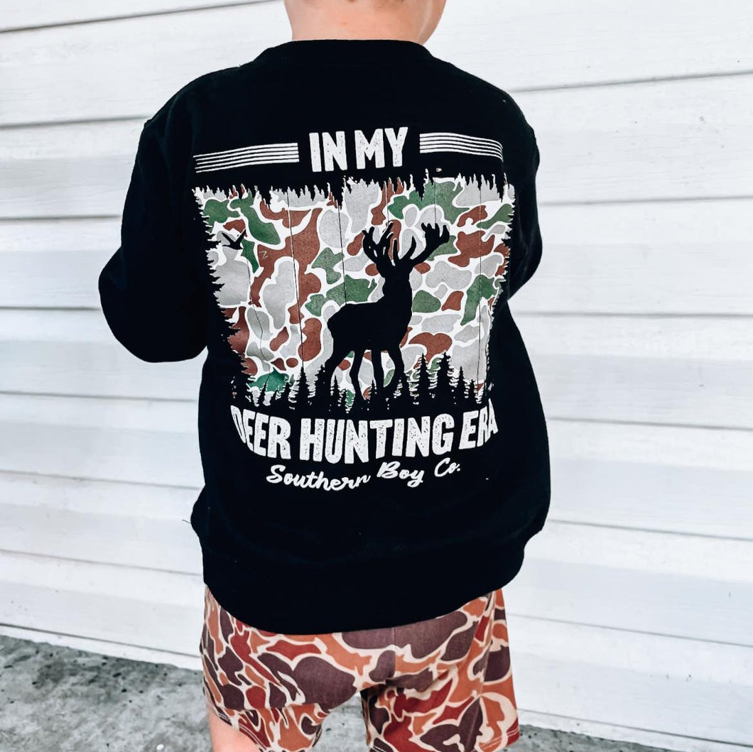 Deer Hunting Era Kids Sweatshirt