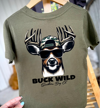 Load image into Gallery viewer, Deer Buck Wild Short Sleeve Boys Tee
