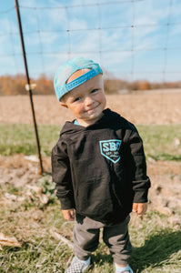 (KIDS HOODIE) Baseball Ice Cream Bat Flag Kids Hoodie