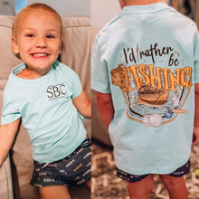 Load image into Gallery viewer, Rather be Fishing Short Sleeve Kids Tee
