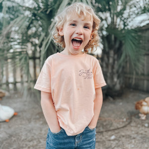 (Peachy) Under Construction Short Sleeve Kids Tee