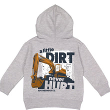 Load image into Gallery viewer, (HOODIE) Little Dirt Never Hurt Kids Hoodie
