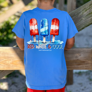 (Carolina) Red, White & Cool Short Sleeve Kids Tee