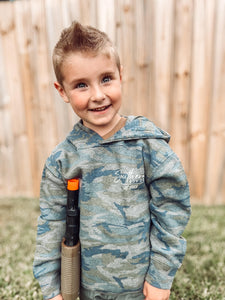 Camo Hunt & Fish Kids Hoodie