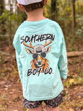 Load image into Gallery viewer, Cool Camo Deer Long Sleeve Kids Tee
