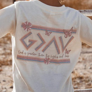 God Is Greater Short Sleeve Youth Tee (D)