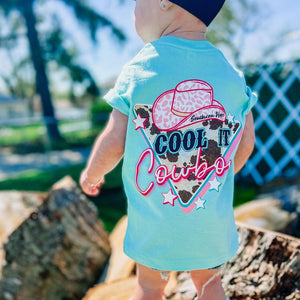 Cool it Cowboy Short Sleeve Girls Tee (D)