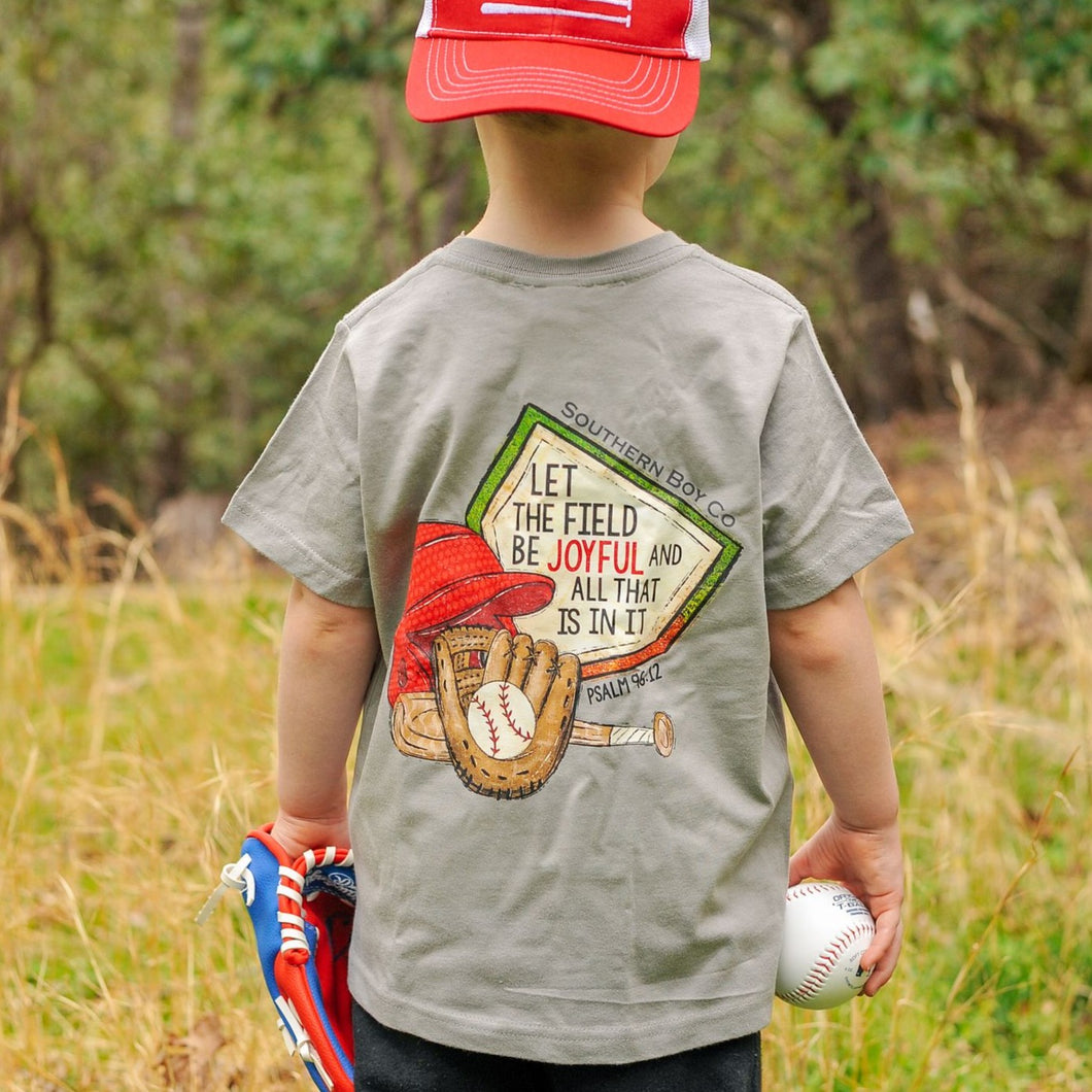 Let The Field Be Joyful Short Sleeve Kids Tee (D)