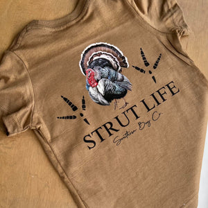 Strut Life Tracks Short Sleeve Kids Tee (D)