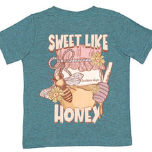 Load image into Gallery viewer, Sweet Like Honey Short Sleeve Girls Tee (D)
