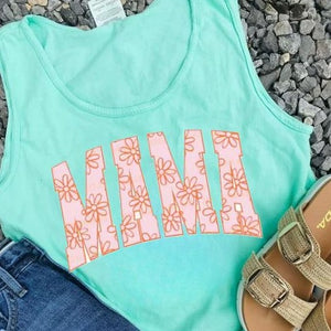 Floral Mama (Chalky Mint) Tank