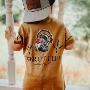 Strut Life Tracks Short Sleeve Kids Tee (D)