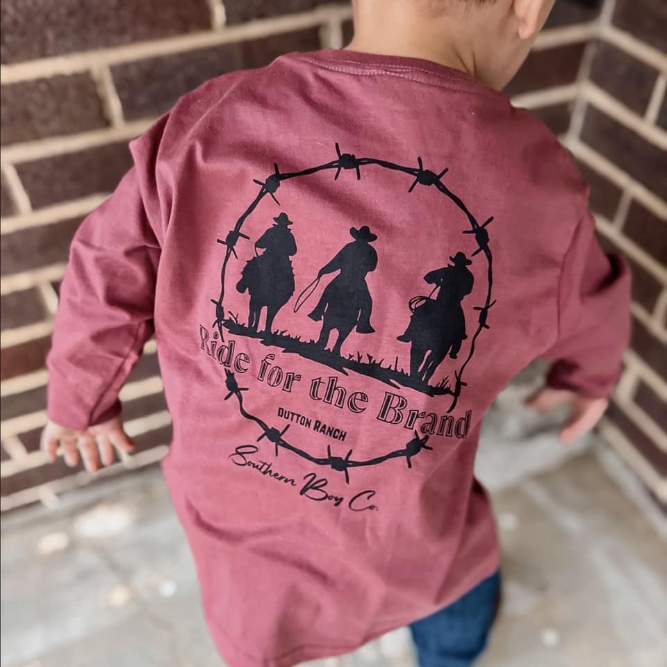 Ride for the Brand Long Sleeve Kids Tee