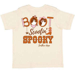 GIRLS Boot Scootin' Spooky Short Sleeve Kids Tee