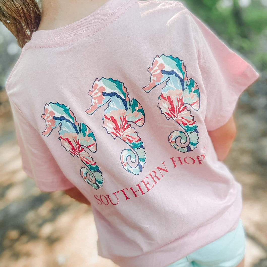 Seahorse Short Sleeve Kids Tee (D)