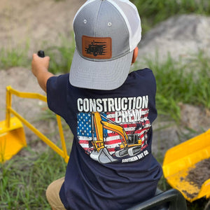 Construction Crew Short Sleeve Kids Tee (D)