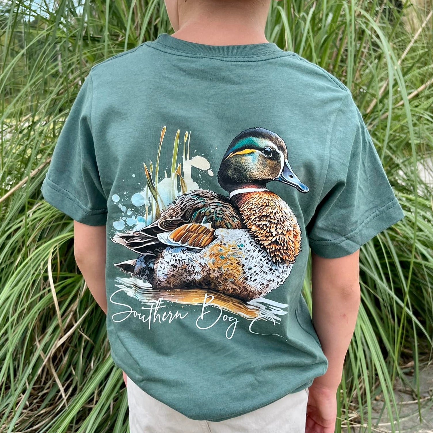 Wild Mallard Duck Short Sleeve Boys Shirt – Southern Boy Co.