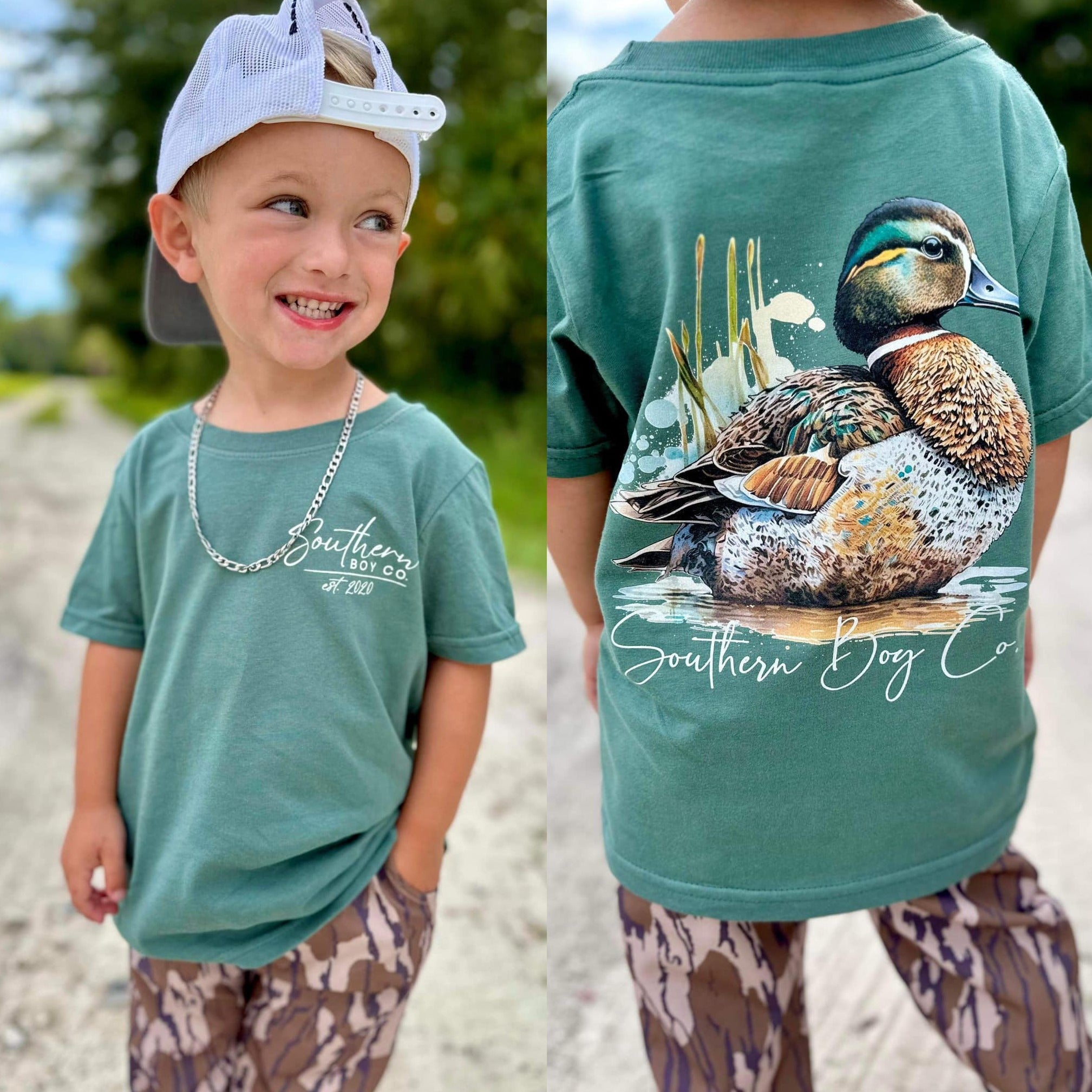 Wild Mallard Duck Short Sleeve Kids Tee (D) – Southern Boy Co.